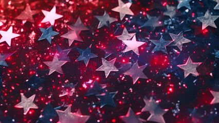 Abstract shiny background with blue and golden glitter. Scattered confetti sparkles with shiny gold and blue color - Powered by Adobe