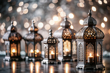 Fototapeta premium Silhouette of a soldier with a gun on the background of the sunset Generative AI