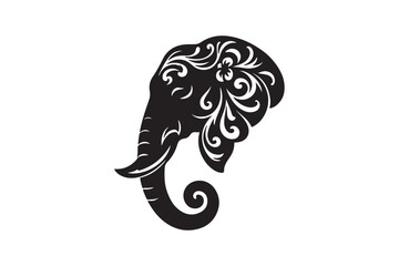 A Elephant vector art illustration