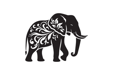A Elephant vector art illustration