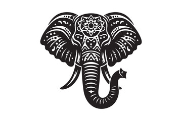A Elephant vector art illustration