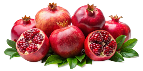 pomegranate isolated on white background