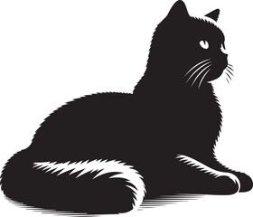 cat logo icon silhouette vector illustration