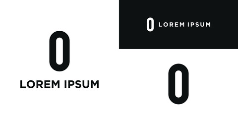 Simple letter O logo design template. Premium Vector