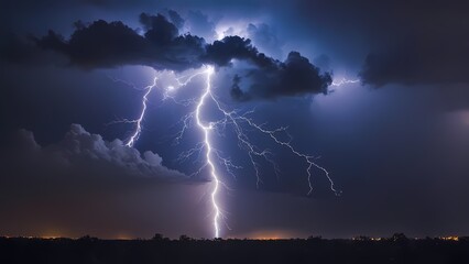 lightning in the night