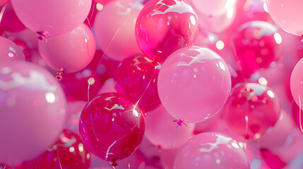pink balloon background