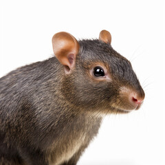"Agouti in Focus: A White Background Portrait"
A striking portrait of an Agouti, perfectly centered against a pristine white background, capturing its unique features in sharp detail.