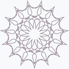 Pattern element on a white background. The vector image can be used as a fine art decoration.