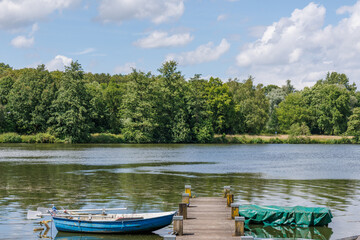 Obraz premium Sommertag an einem See im Münsterland