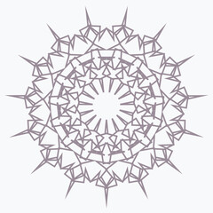 Pattern element on a white background. The vector image can be used as a fine art decoration.