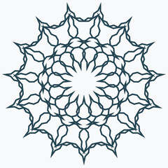 Pattern element on a white background. The vector image can be used as a fine art decoration.