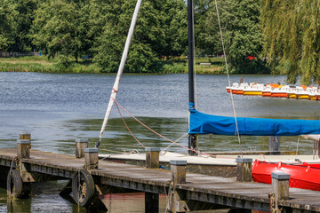 Sommertag an einem See im Münsterland