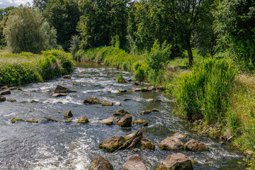 Sommertag an einem See im Münsterland