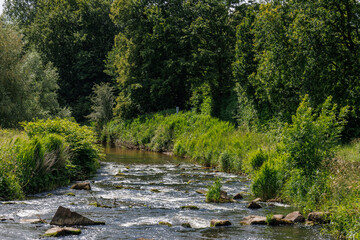 Sommertag an einem See im Münsterland