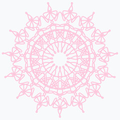 Pattern element on a white background. The vector image can be used as a fine art decoration.