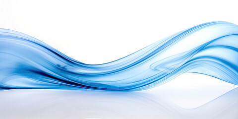 Fototapeta premium Abstract transparent and blue lines on white background, banner design for certificate, cover, website