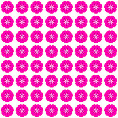 seamless pattern with pink flowers