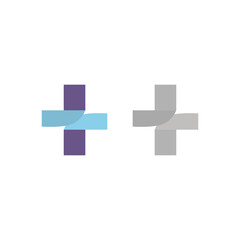 Fototapeta premium Pharmacy Health Cross Hospital Sign Symbol Logo Clipart Vector isolated on White