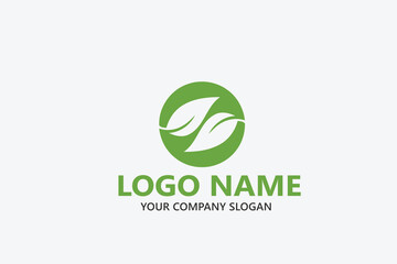  leaf logo design ready vector template