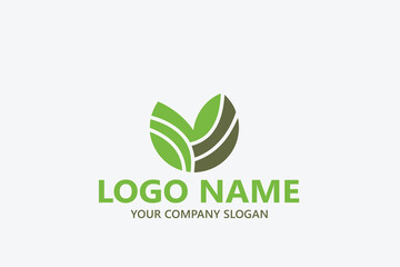  leaf logo design ready vector template