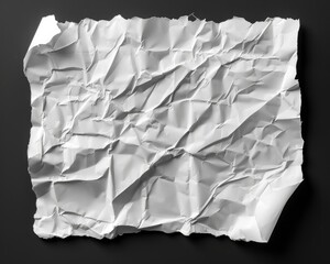 Obraz premium Piece of Paper. Abstract Blank Sheet with Creases on Background