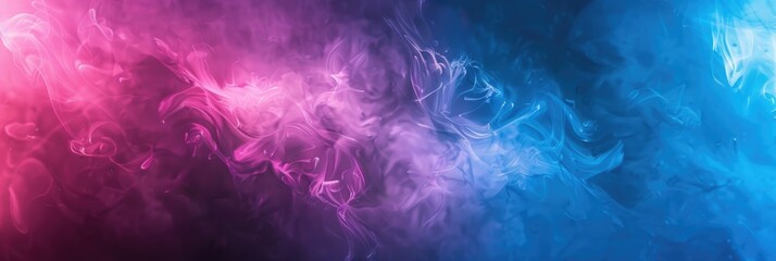 Obraz premium Pink And Blue Abstract Art Background Banner with Blended Gradient