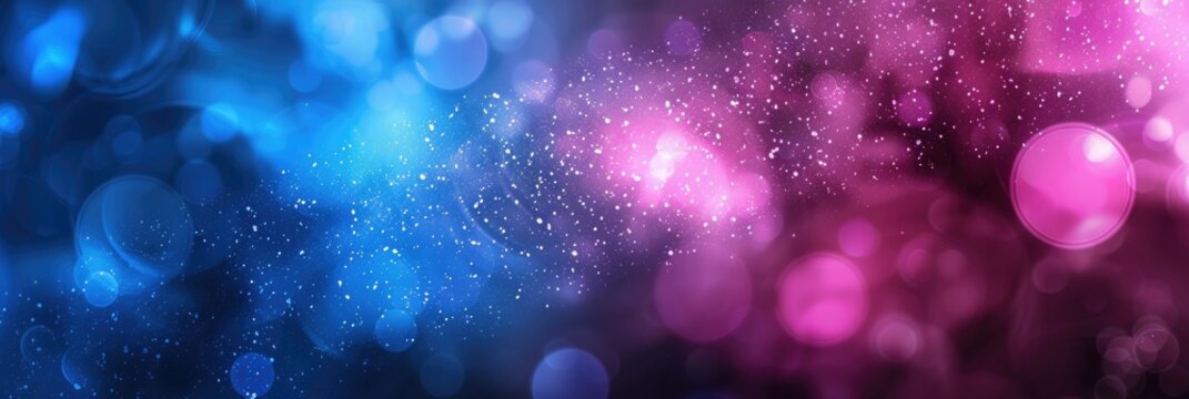 Pink And Blue Abstract Art Banner Background