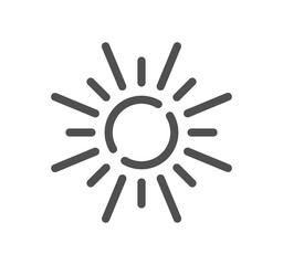 Solar panel related icon outline and linear vector.