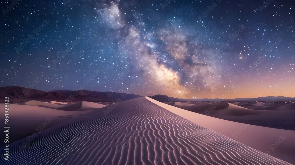 Wall mural night sky in the desert