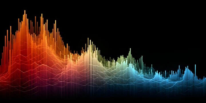 Density function graph showing distribution pattern. Concept Probability Distribution, Density Function, Statistical Analysis, Data Visualization,