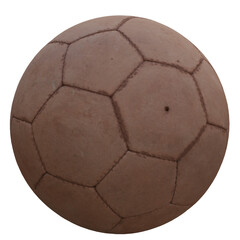 3d render old soccer ball with transparent background © Ricardo