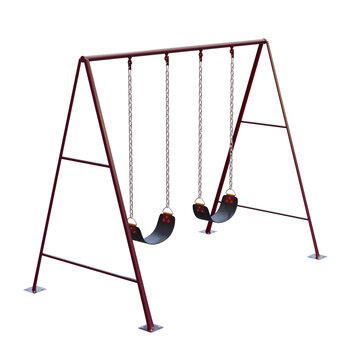 3d render swing with transparent background