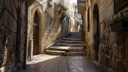 Fototapeta premium On the streets of ancient Jerusalem 