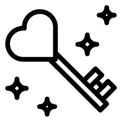 key love line icon vector illustration isolated on white background