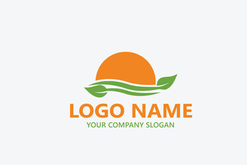  leaf logo design ready vector template