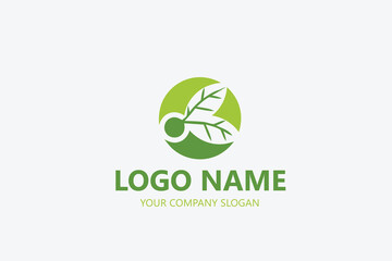  leaf logo design ready vector template