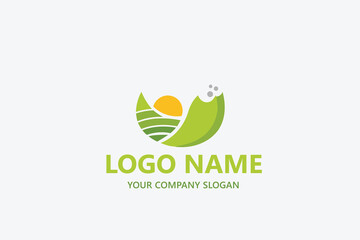 Landscape Environmental vector logo template