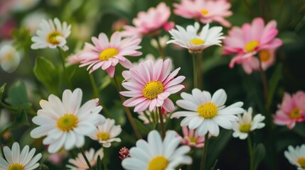 Fototapeta premium Flowers of pink and white found in the natural environment
