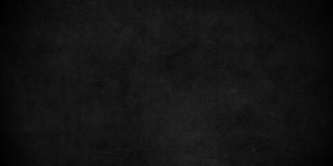 Black texture chalk board and black board background. stone concrete texture grunge backdrop background anthracite panorama. Panorama dark grey black slate background or texture © MdLothfor