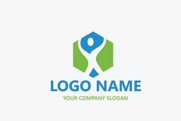 Medical health wealth logo vector