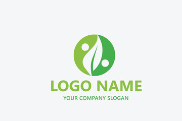  leaf logo design ready vector template