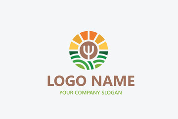 Landscape Environmental vector logo template