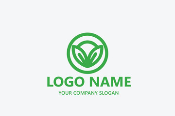 leaf logo design ready vector template