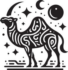 camel cartoon illustration