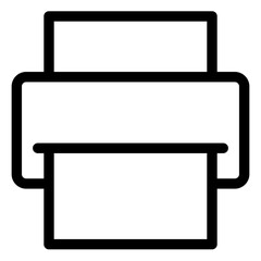 print line icon vector illustration isolated on white background