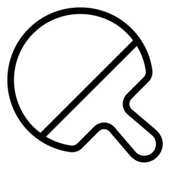 ping pong line icon vector illustration isolated on white background