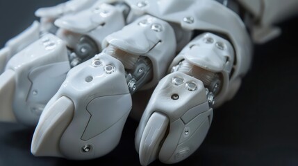 Obraz premium A closeup of a hightech pets synthetic paw, complete with sensory touchpads