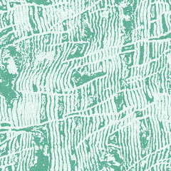 Aegean teal light soft wave linen pattern background. Broken line stripe border effect for rustic coastal marine surface design. 