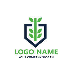  leaf logo design ready vector template