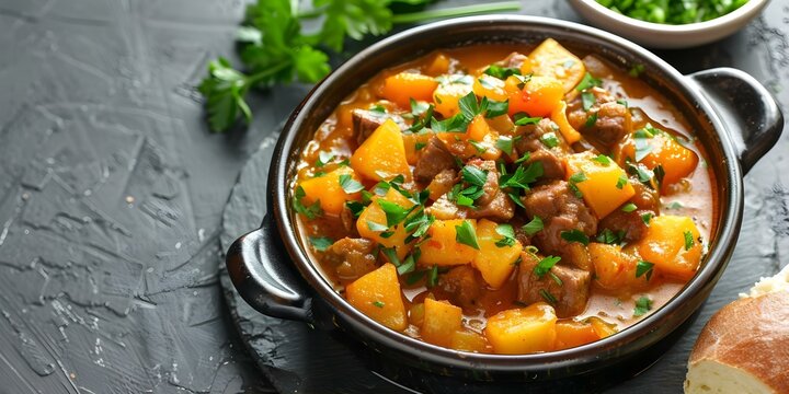 Argentine Delight Cazuela de Locro, a Flavorful Traditional Stew. Concept Argentinian Cuisine, Traditional Stew, Authentic Recipes, Cazuela de Locro, Foodie Adventure